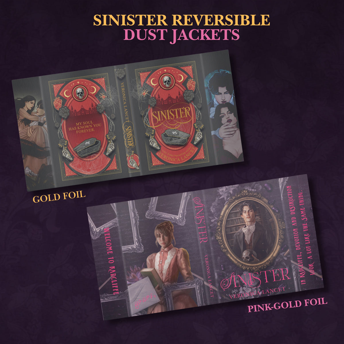SINISTER Reversible Foiled Dust Jacket