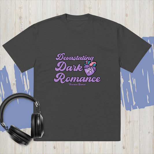 Devastatingly Dark Romance Oversized faded t-shirt